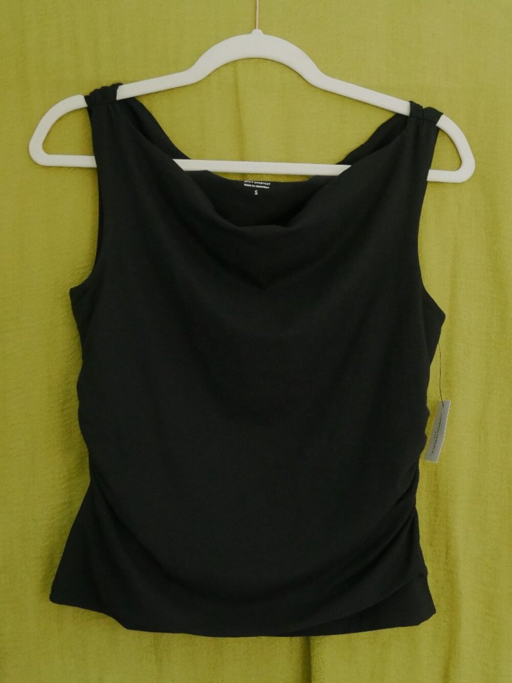 NWT Banana Republic Black Boat Neck Top, Size S